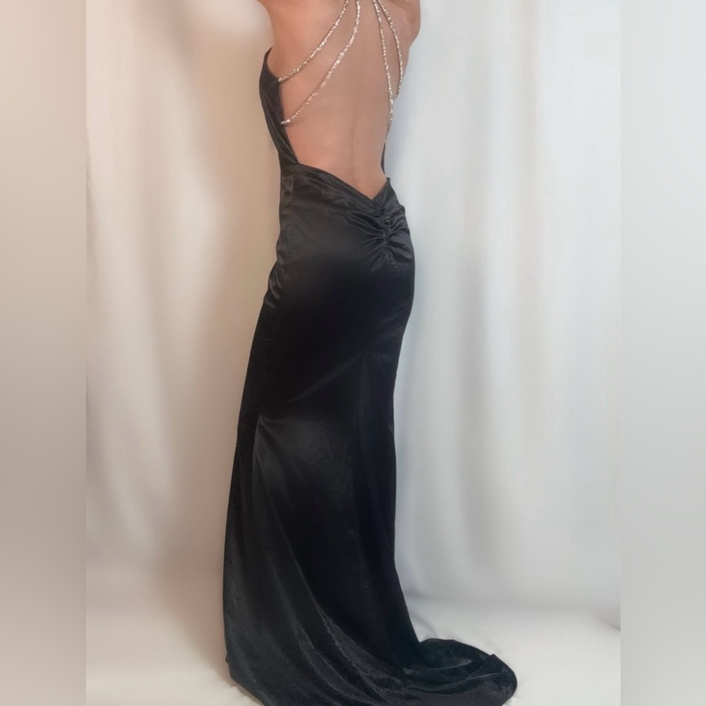 Fashion Nova Black Backless Dress